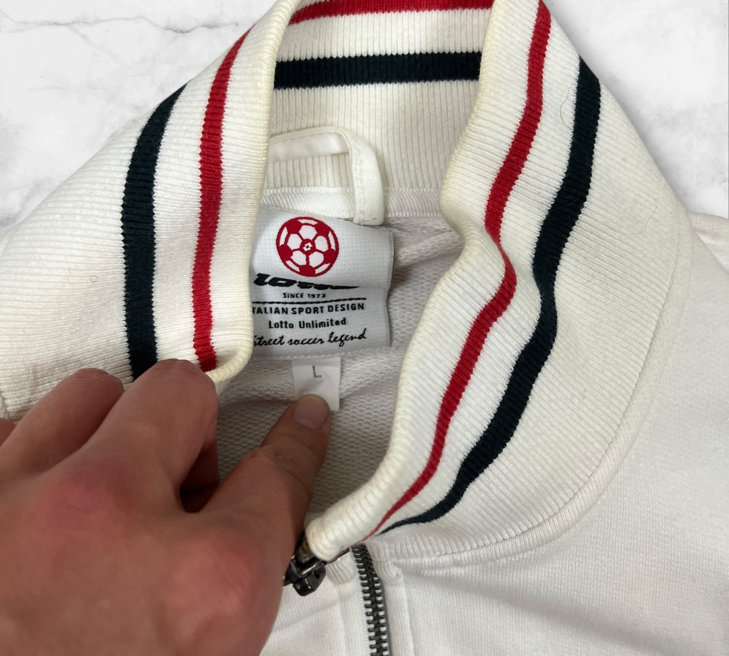 Vintage Lotto Soccer Trackjacket in Größe(L)