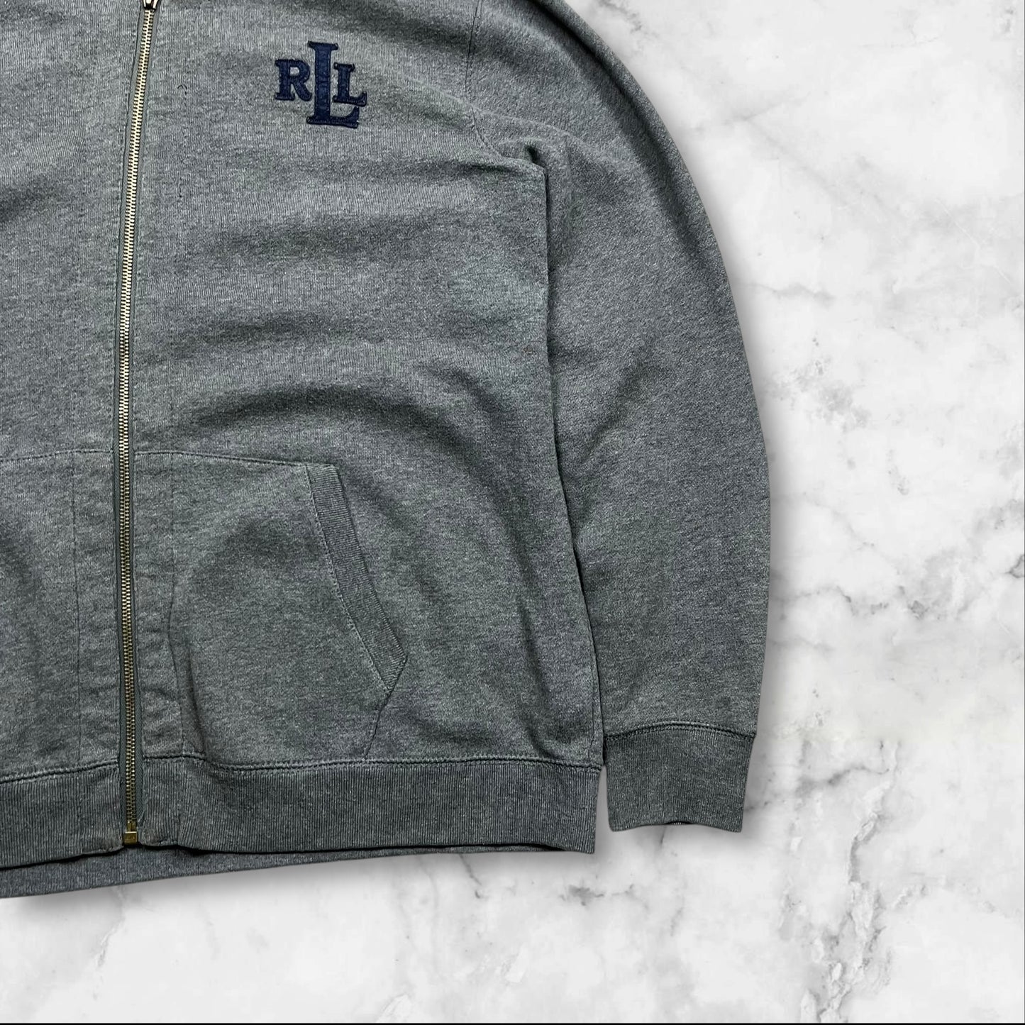Vintage Ralph Lauren Jeans Co. Zip Hoodie – Damen 1X (Unisex Look)