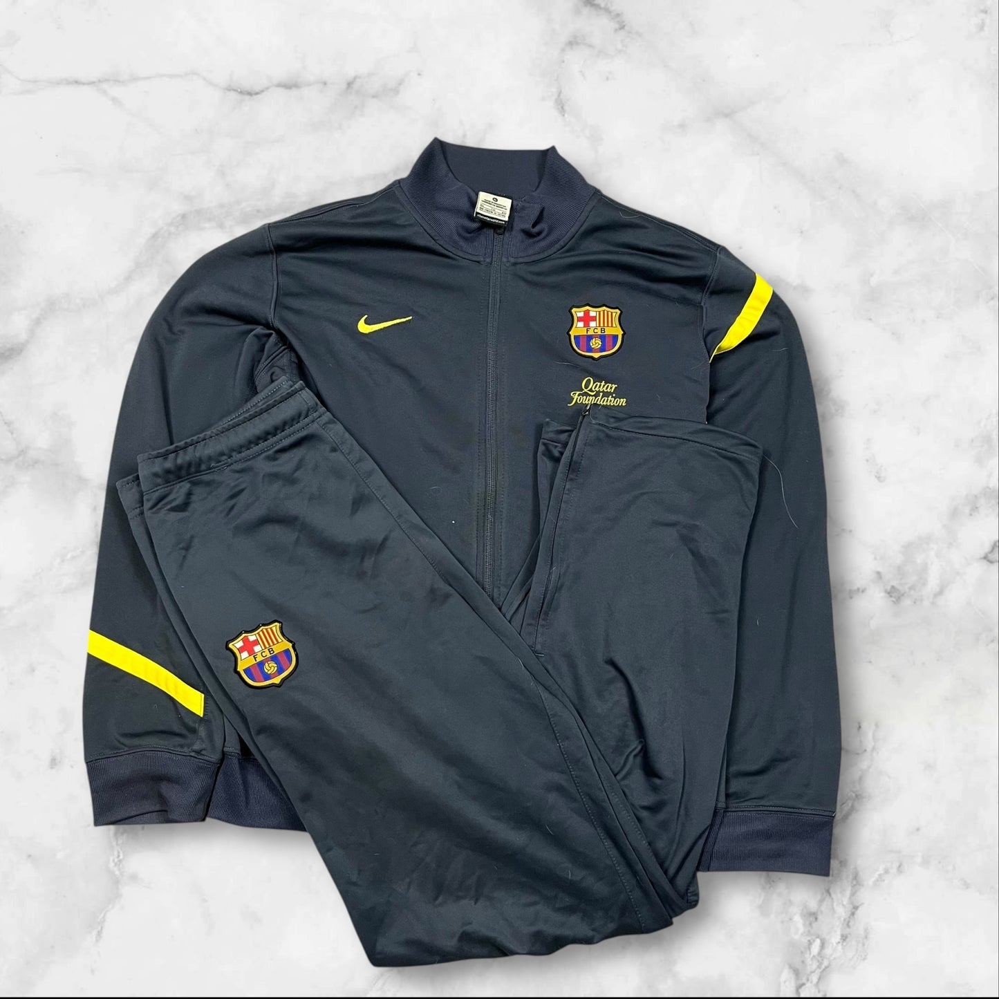 Vintage Nike 2011-2013 Barcelona Tracksuit in Größe(S)