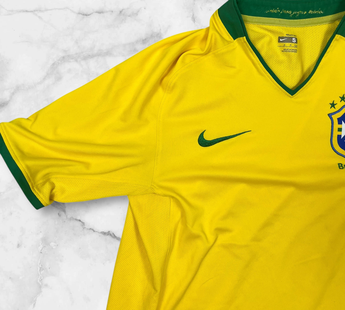 Vintage Nike 2008-2010 Brasilien Trikot in Größe(S)