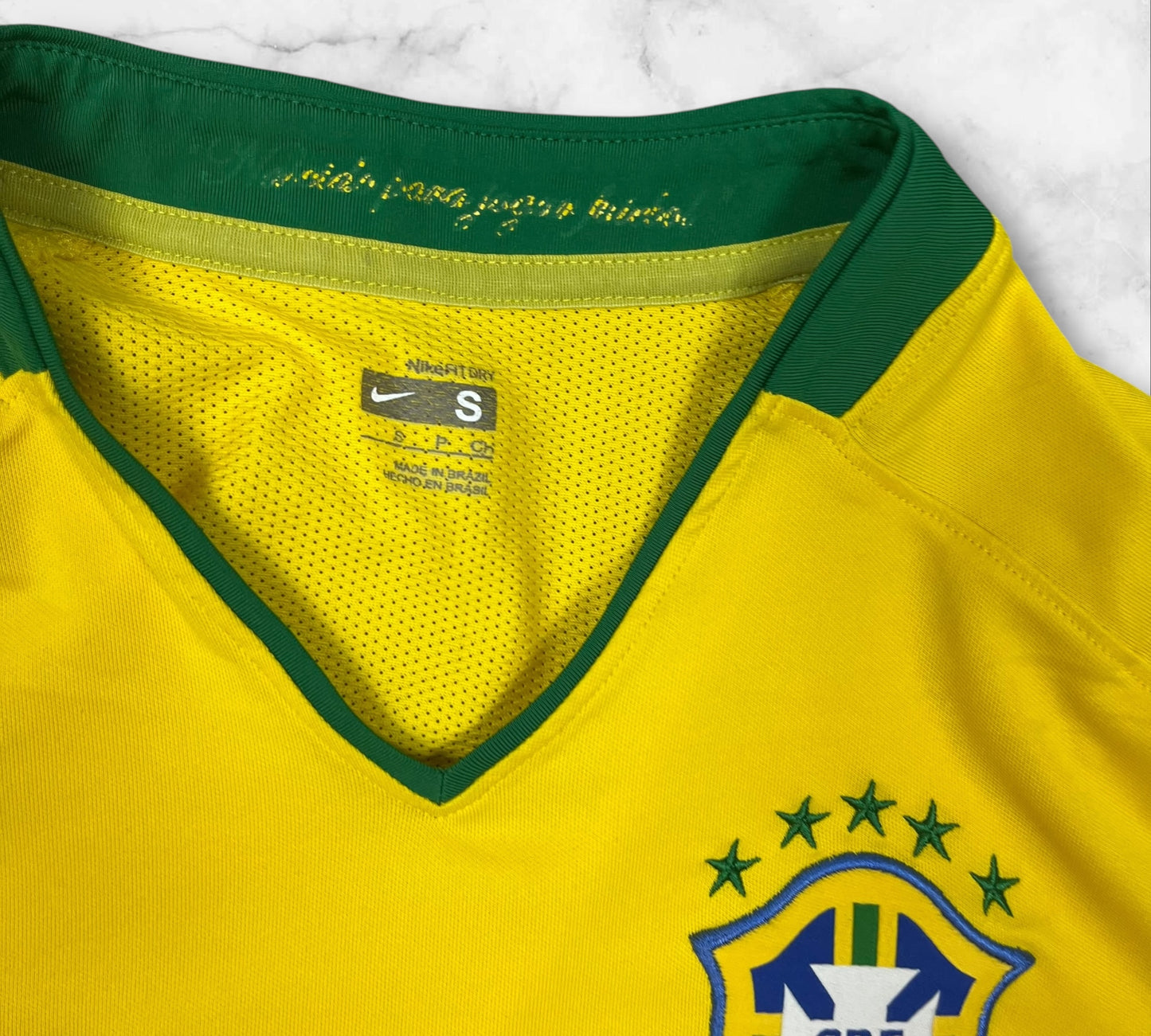 Vintage Nike 2008-2010 Brasilien Trikot in Größe(S)