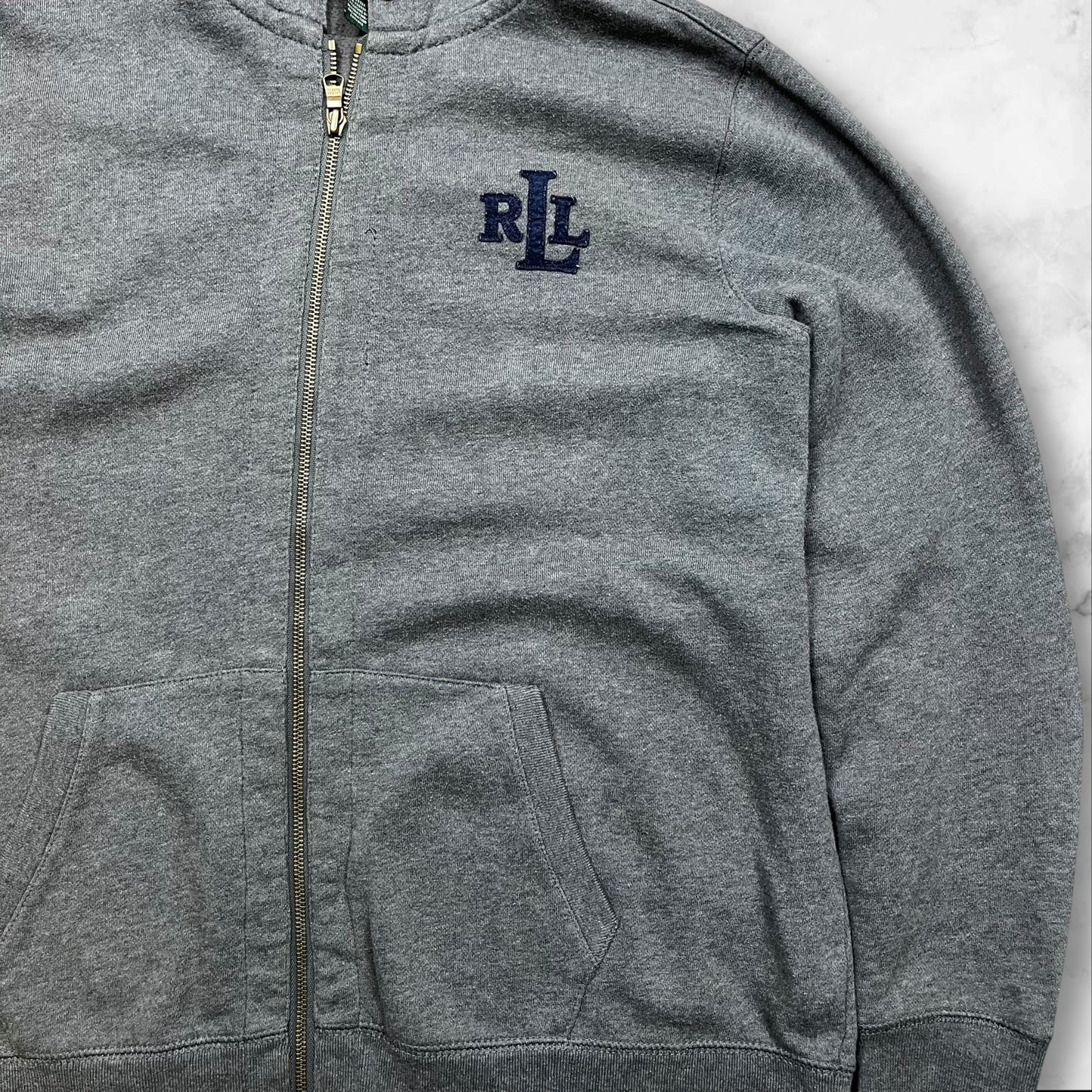 Vintage Ralph Lauren Jeans Co. Zip Hoodie – Damen 1X (Unisex Look)