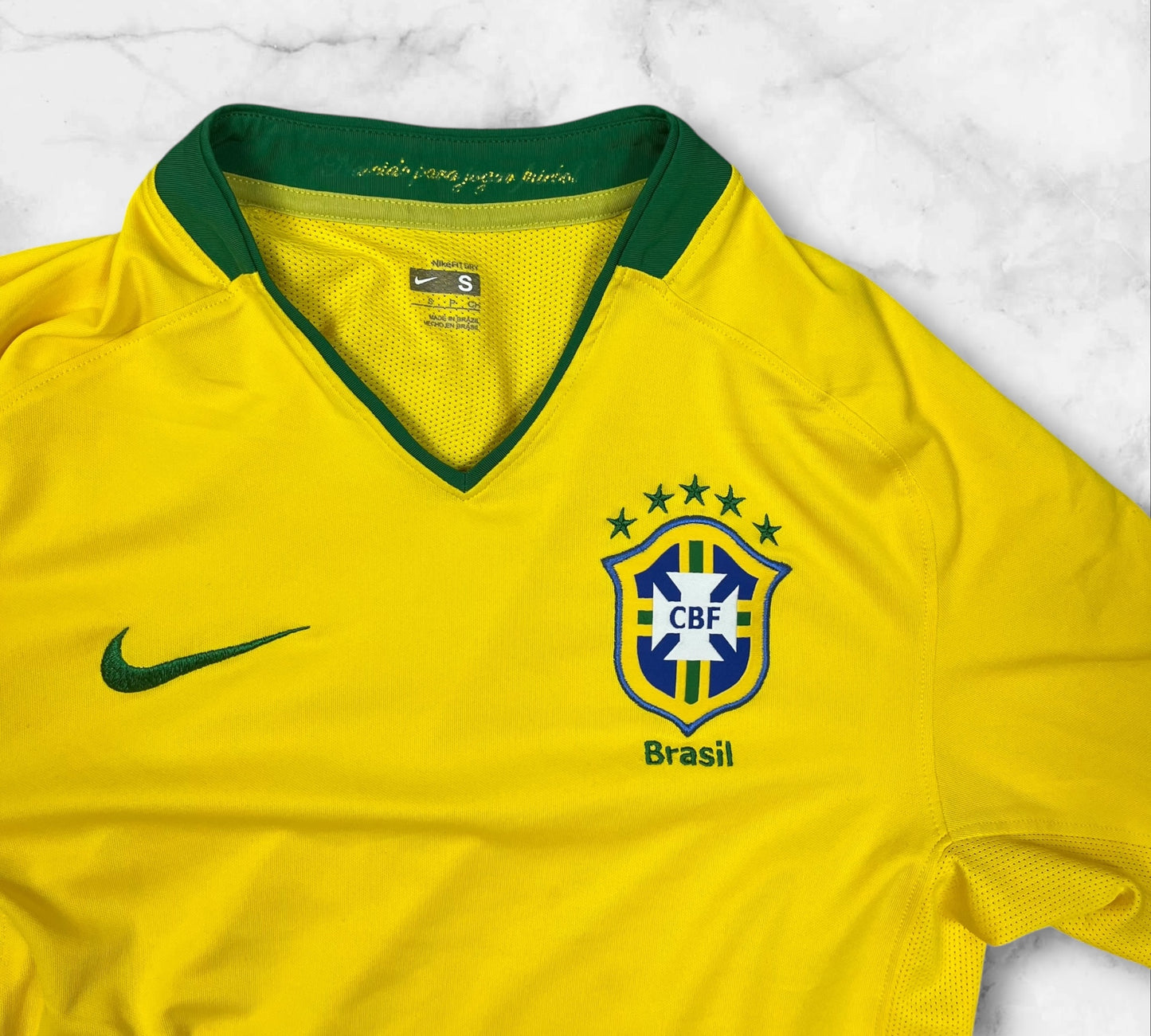Vintage Nike 2008-2010 Brasilien Trikot in Größe(S)