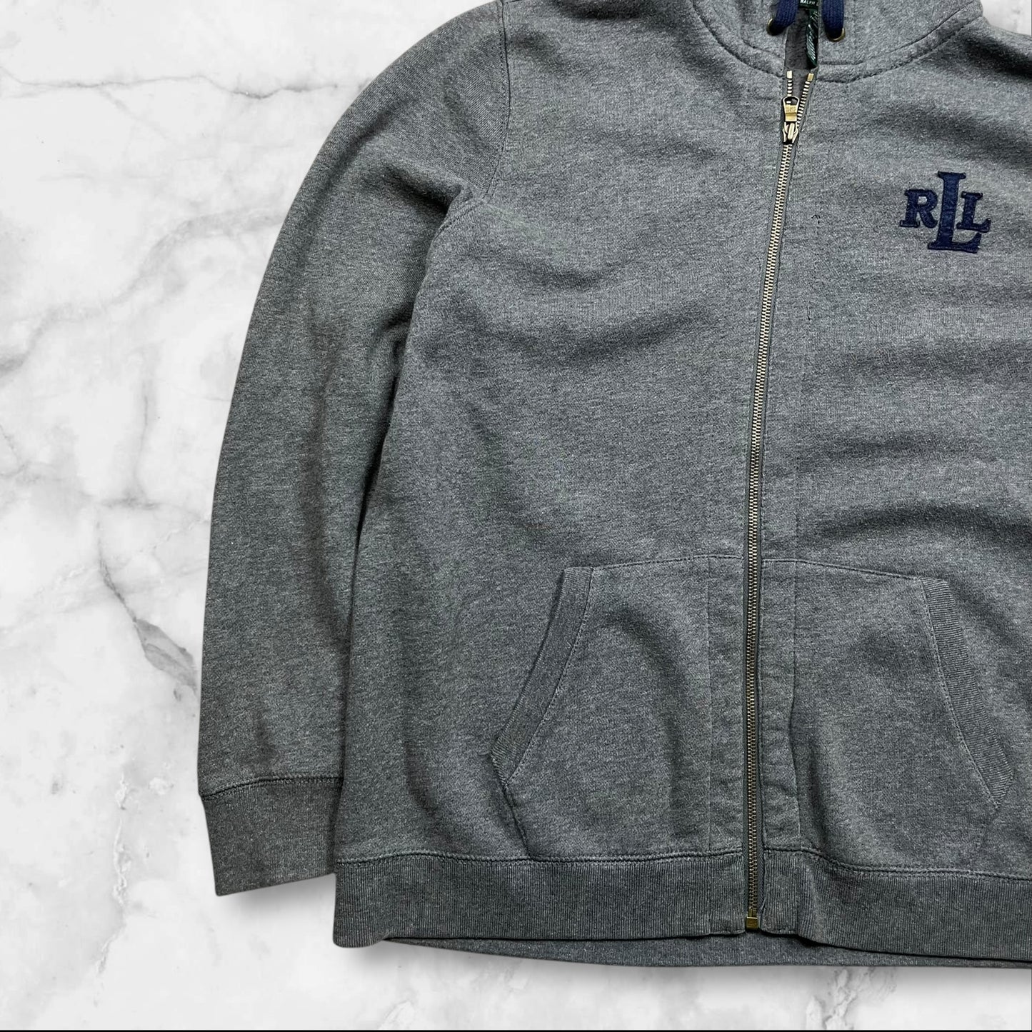 Vintage Ralph Lauren Jeans Co. Zip Hoodie – Damen 1X (Unisex Look)