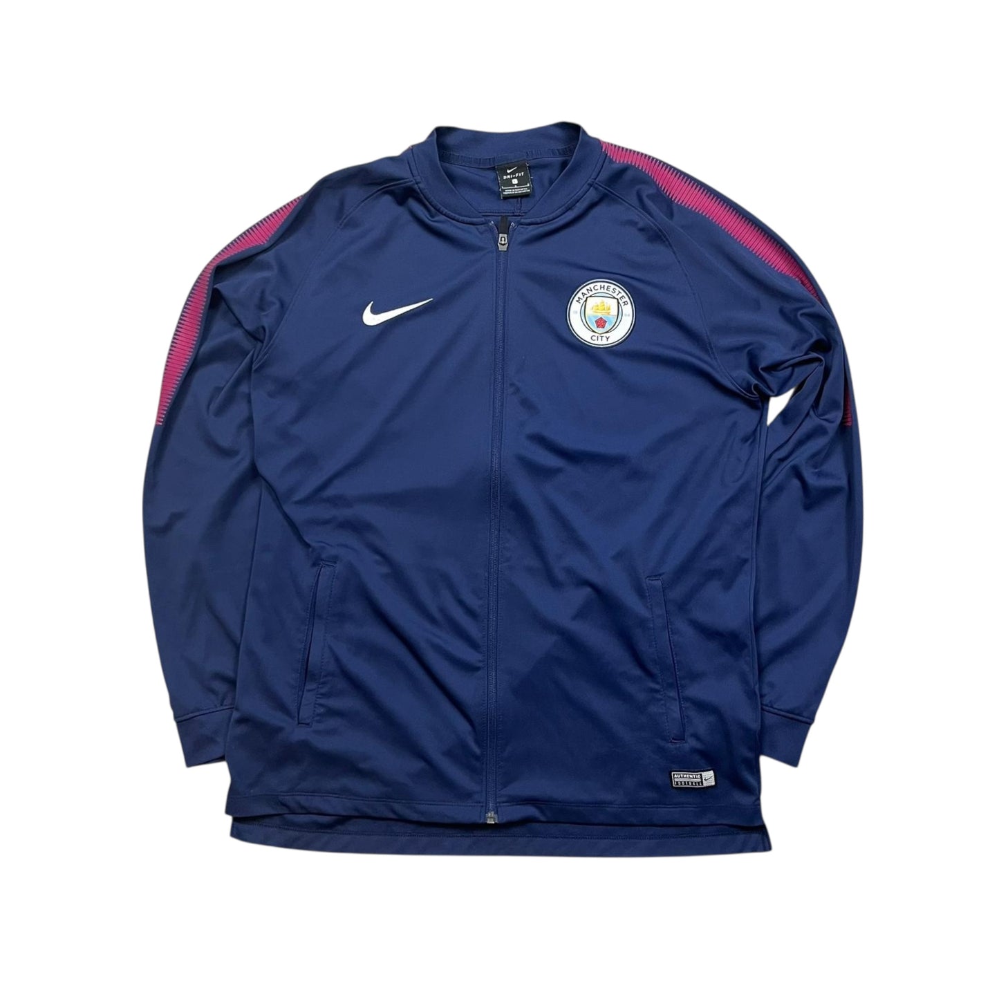Vintage Nike 2017/2018 Manchester City Trackjacket in Größe(L)