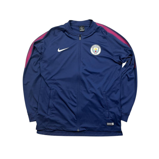 Vintage Nike 2017/2018 Manchester City Trackjacket in Größe(L)