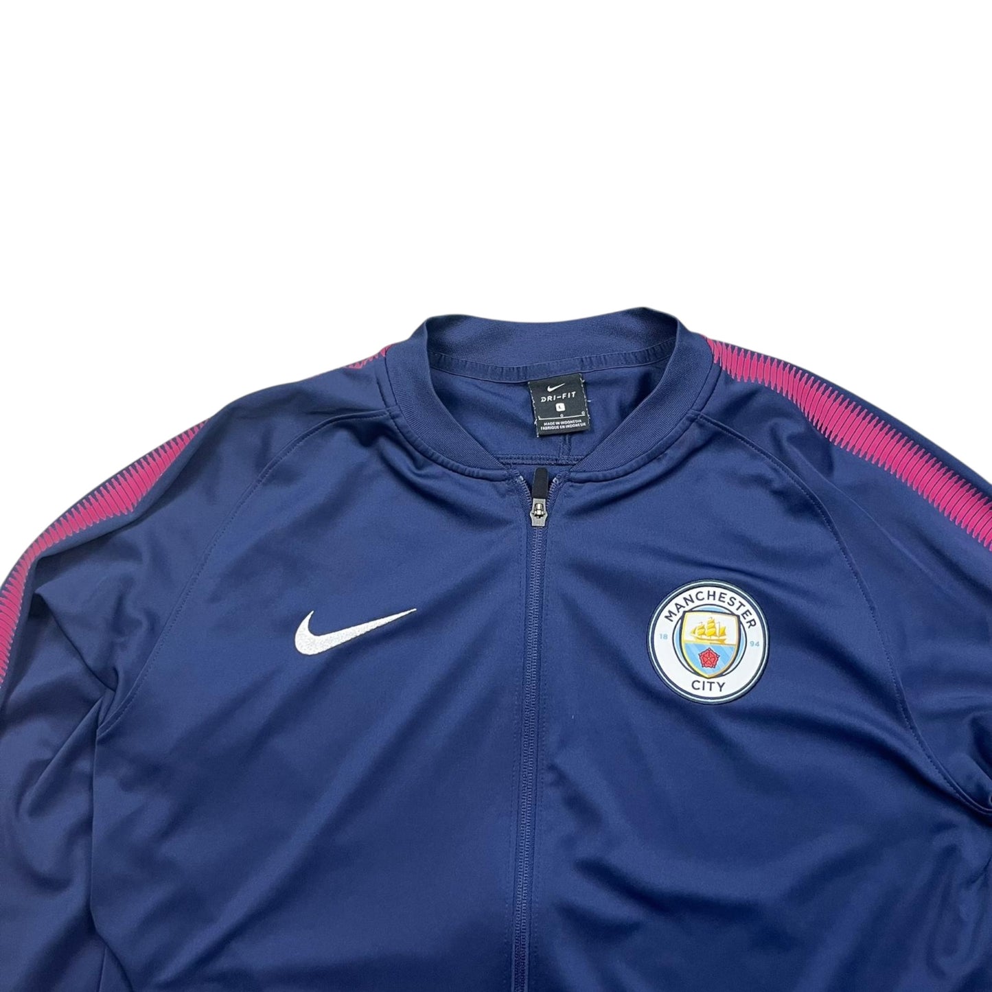 Vintage Nike 2017/2018 Manchester City Trackjacket in Größe(L)