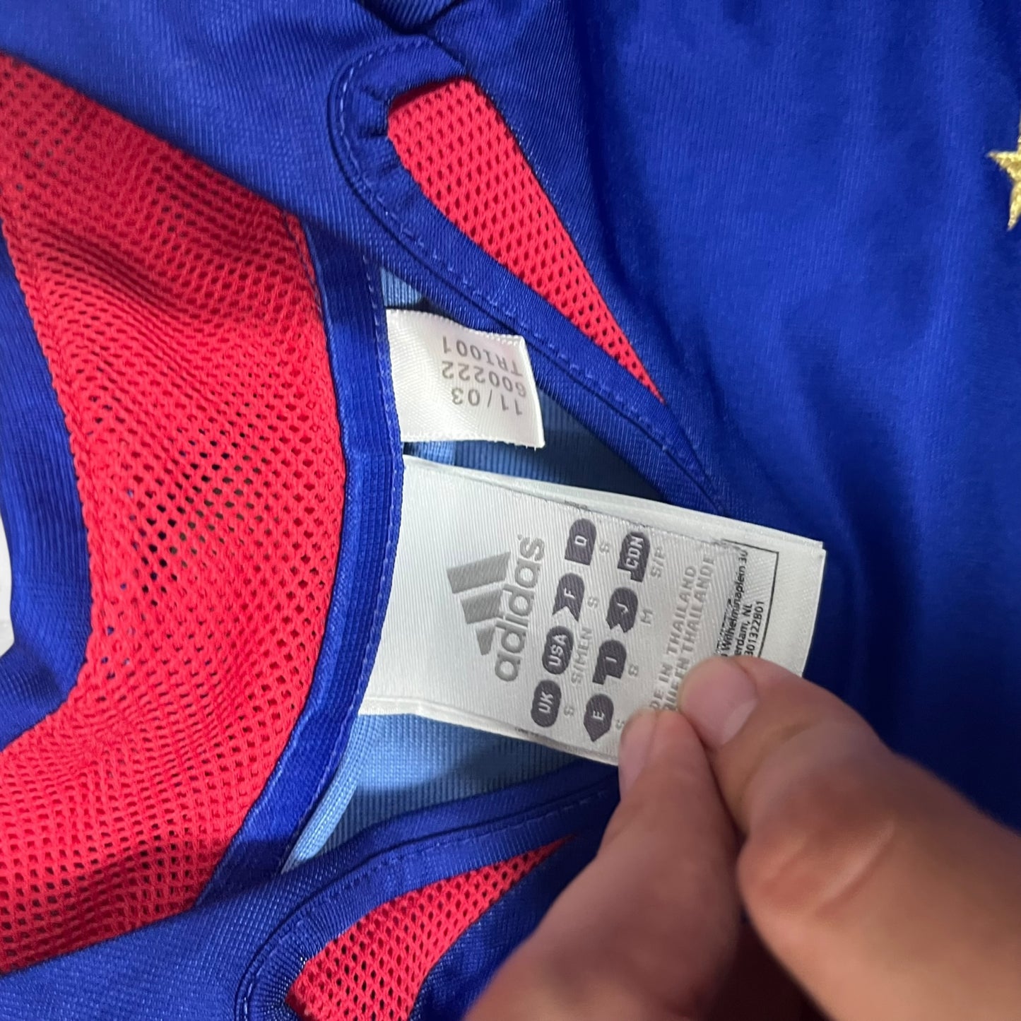Vintage Adidas 2002 Frankreich Zinedine Zidane Trikot in Größe(M)rare